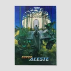 Super Aleste game cover featuring futuristic spaceship design.